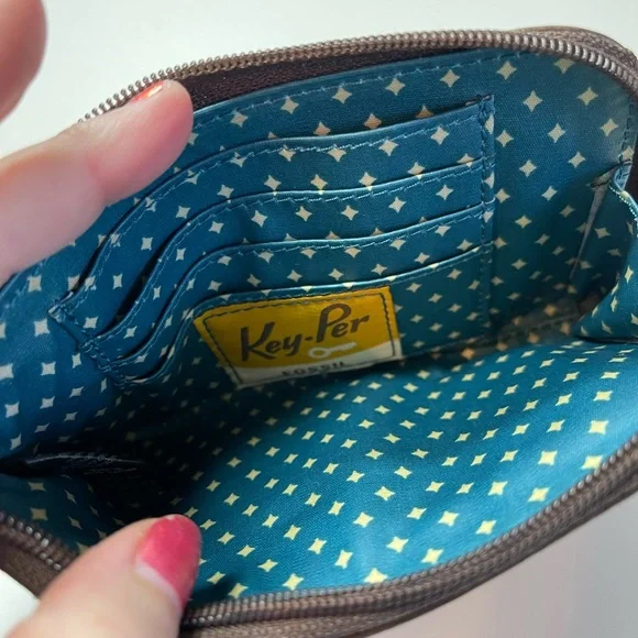 Fossil PVC Coated Leather Wristlet Wallet Small Phone Holder - Picture 4 of 7